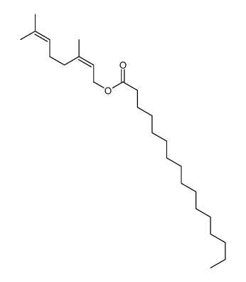 反式十六烷酸-3,7-二甲基-2,6-辛二烯酯结构式