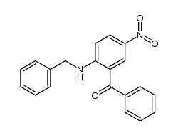 2-benzylamino-5-nitro-benzophenone结构式