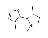 1,3-dimethyl-2-(3-methylthiophen-2-yl)imidazolidine Structure