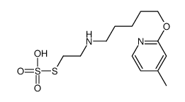 4-methyl-2-[5-(2-sulfosulfanylethylamino)pentoxy]pyridine Structure