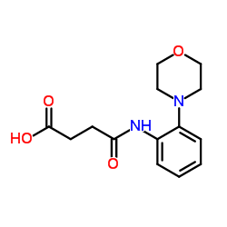 4-(2-morpholinoanilino)-4-oxobutanoic acid Structure