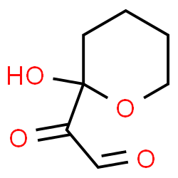 2H-Pyran-2-acetaldehyde, tetrahydro-2-hydroxy-alpha-oxo- (9CI)结构式