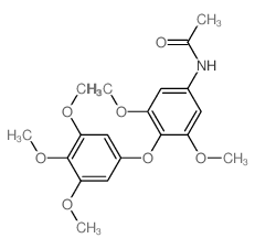 N-[3,5-dimethoxy-4-(3,4,5-trimethoxyphenoxy)phenyl]acetamide结构式