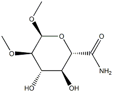 1-O,2-O-Dimethyl-α-D-glucopyranulonamide Structure