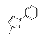 5-methyl-2-phenyl-2H-1,2,3-diazarsole结构式