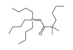 3,3-dimethyl-1-(tributyl-λ5-phosphanylidene)heptan-2-one结构式