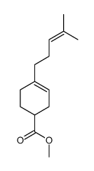 methyl 4-(4-methylpent-3-enyl)cyclohex-3-ene-1-carboxylate结构式