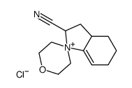 2-Cyano-Δ7-hexahydroindolinium-1-spiro-4'-morpholiniumchlorid结构式