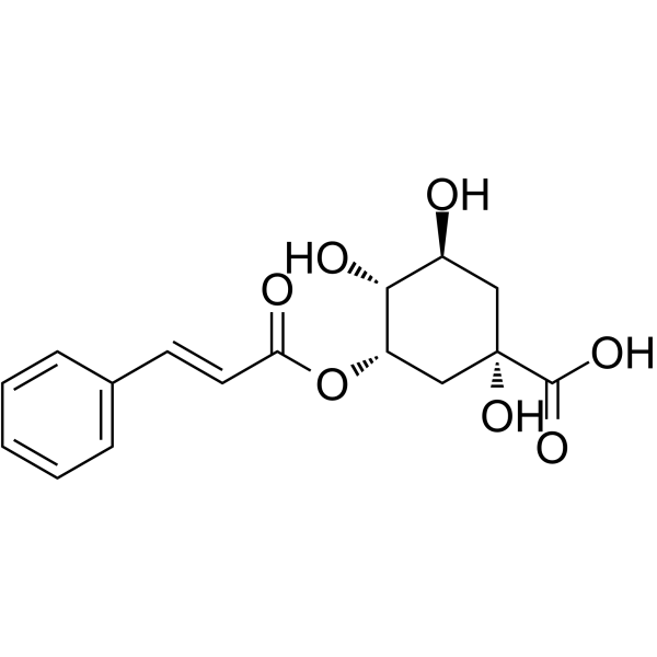 5-O-Cinnamoylquinic acid structure