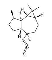 Decahydro-4-isothiocyanato-1,1,4,7-tetramethyl-1H-cycloprop[e]azulene structure