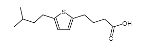 4-[5-(3-methyl-butyl)-thiophen-2-yl]-butyric acid结构式