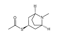 thioacetic acid S-(8-methyl-8-aza-bicyclo[3.2.1]oct-3-yl) ester Structure