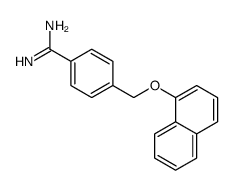 4-(naphthalen-1-yloxymethyl)benzenecarboximidamide结构式