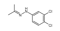 1-(3,4-dichlorophenyl)-2-(propan-2-ylidene)hydrazine结构式