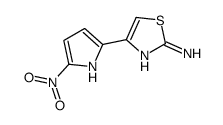 4-(5-Nitro-1H-pyrrol-2-yl)-2-thiazolamine结构式