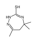 5,5,7-trimethyl-4,6-dihydro-2H-1,2,4-triazepine-3-thione结构式