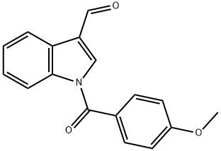 1-(4-methoxybenzoyl)indole-3-carbaldehyde structure