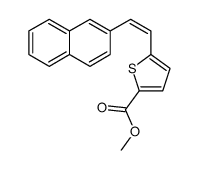 methyl 5-(2-naphthalen-2-ylethenyl)thiophene-2-carboxylate Structure