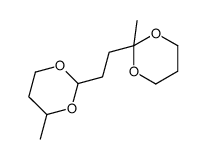 2-methyl-2-[2-(4-methyl-1,3-dioxan-2-yl)ethyl]-1,3-dioxane结构式