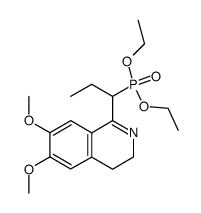 [1-(6,7-dimethoxy-3,4-dihydro-isoquinolin-1-yl)-propyl]-phosphonic acid diethyl ester Structure