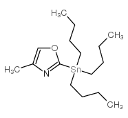 4-METHYL-2-(TRIBUTYLSTANNYL)OXAZOLE结构式