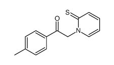 1-(4-methylphenyl)-2-(2-sulfanylidenepyridin-1-yl)ethanone结构式