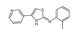 N-(2-Methylphenyl)-4-(3-pyridinyl)-1,3-thiazol-2-amine Structure