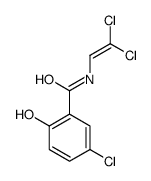 5-chloro-N-(2,2-dichloroethenyl)-2-hydroxybenzamide Structure