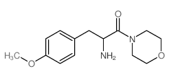 2-amino-3-(4-methoxyphenyl)-1-morpholin-4-yl-propan-1-one结构式