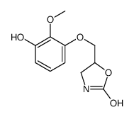 5-[(3-hydroxy-2-methoxyphenoxy)methyl]-1,3-oxazolidin-2-one结构式