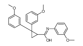 N,2,2-tris(3-methoxyphenyl)cyclopropane-1-carboxamide Structure