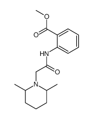 2-[2-(2,6-dimethyl-piperidin-1-yl)-acetylamino]-benzoic acid methyl ester Structure