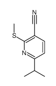 2-methylsulfanyl-6-propan-2-ylpyridine-3-carbonitrile结构式