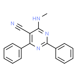 4-(Methylamino)-2,6-diphenyl-5-pyrimidinecarbonitrile picture