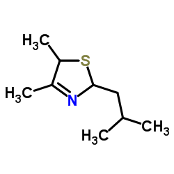 4,5-二甲基-2-异丁基噻唑啉结构式