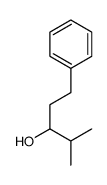 4-methyl-1-phenylpentan-3-ol structure