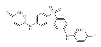 4-(4-((4-((3-Carboxyacryloyl)amino)phenyl)sulfonyl)anilino)-4-oxo-2-butenoic acid structure