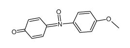 4-methoxy-N-(4-oxocyclohexa-2,5-dienylidene)benzenamine oxide结构式