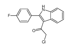 2-Chloro-1-[2-(4-fluorophenyl)-1H-indol-3-yl]ethanone Structure