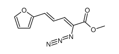 2-azido-5-furan-2-yl-penta-2,4-dienoic acid methyl ester结构式