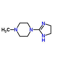 Piperazine, 1-(4,5-dihydro-1H-imidazol-2-yl)-4-methyl- (9CI)结构式