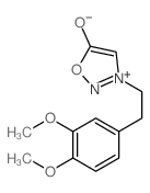 1,2,3-Oxadiazolium,3-[2-(3,4-dimethoxyphenyl)ethyl]-5-hydroxy-, inner salt结构式