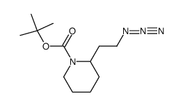 2-(2-Azidoethyl)piperidine-1-carboxylic acid tert-butyl ester结构式