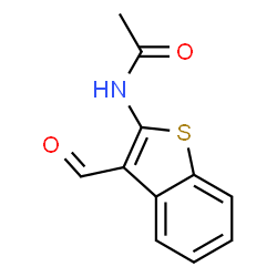 N-(3-formylbenzo[b]thiophen-2-yl)acetamide Structure