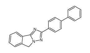 5H-s-Triazolo(5,1-a)isoindole, 2-(4-biphenylyl)-结构式