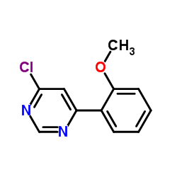 4-Chloro-6-(2-methoxyphenyl)pyrimidine结构式