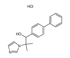 alpha-(2-(1-Imidazolyl)-2-propyl)-4-biphenylmethanol hydrochloride结构式