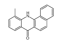 11-methyl-12H-benzo[c]acridin-7-one结构式