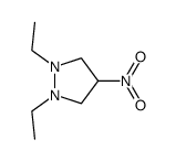 4-nitro-1,2-diethyl-pyrazolidine结构式