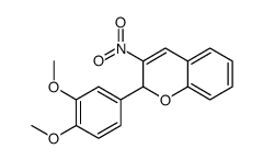 2-(3,4-dimethoxyphenyl)-3-nitro-2H-chromene结构式